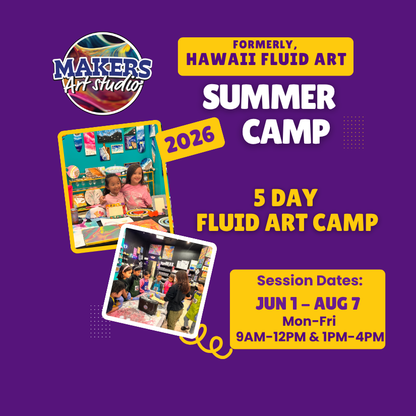 Kids Summer Camp - 5-Day Fluid Art Summer Camp