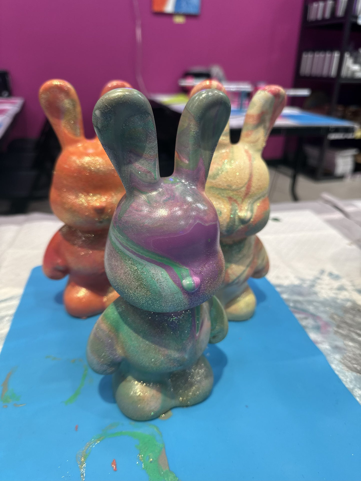 Drip Art Characters and Piggy Banks