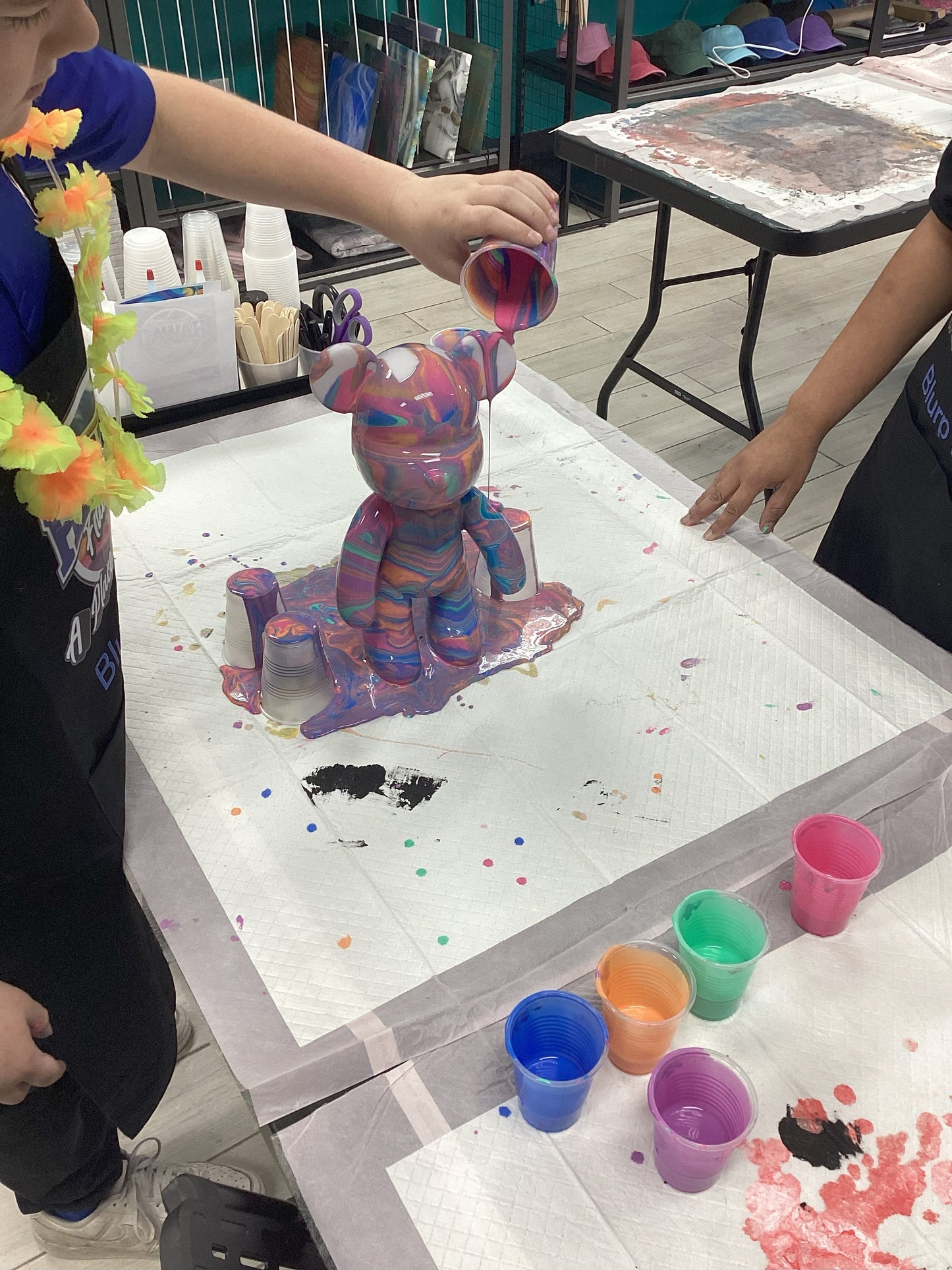 Drip Art Characters and Piggy Banks