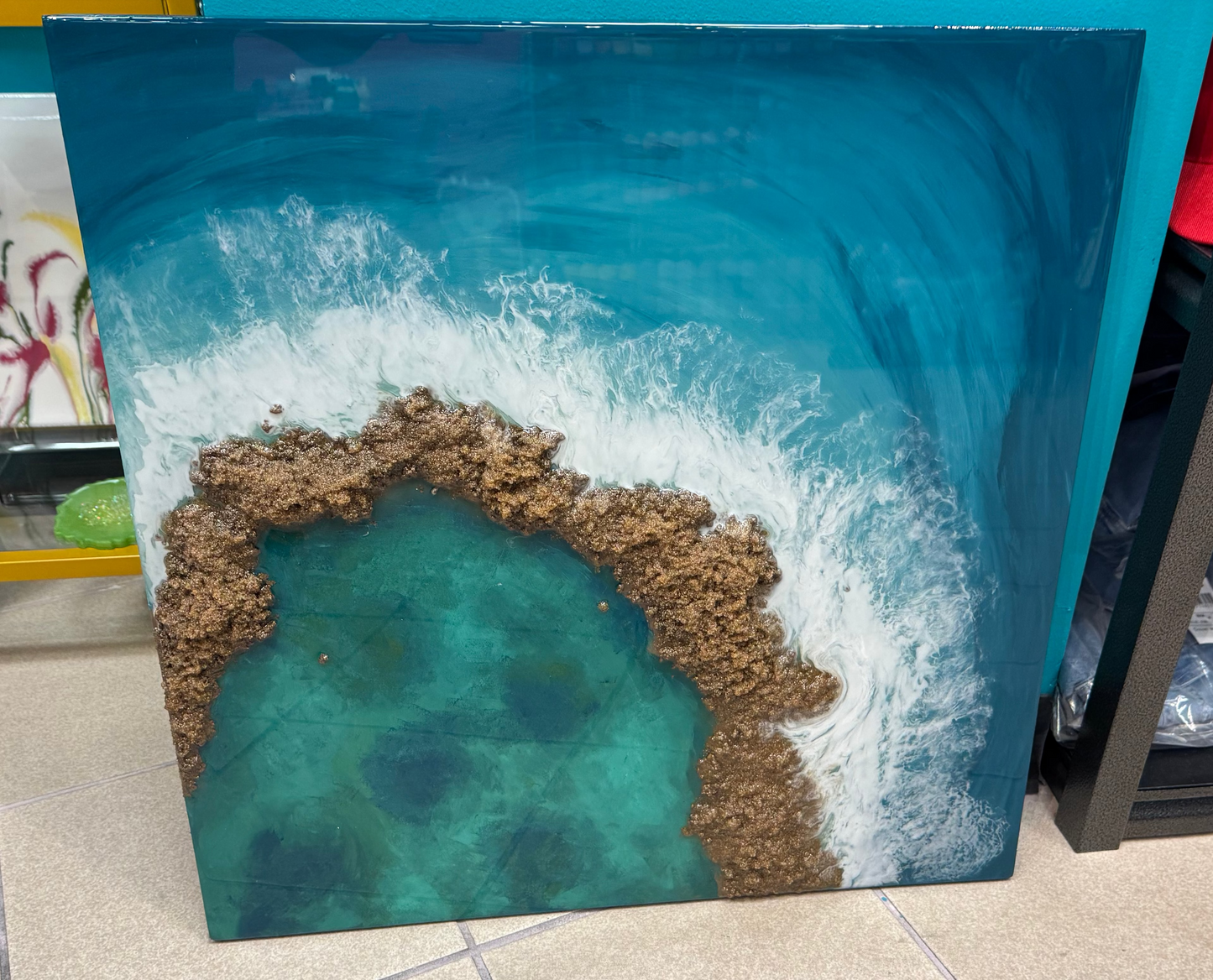 Resin Beach Scene