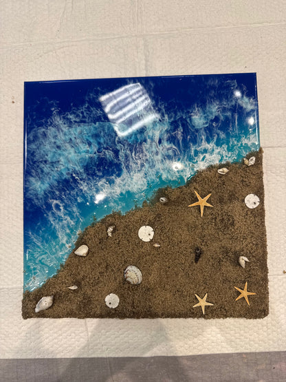 Resin Beach Scene